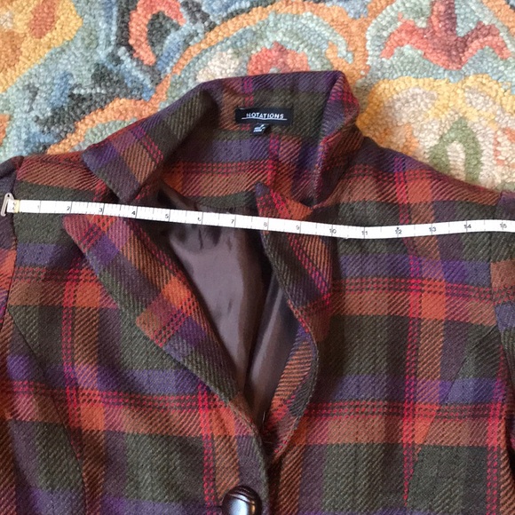 Vintage plaid blazer - Picture 9 of 12